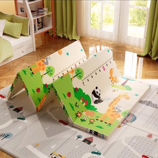 Thảm xốp xpe phủ silicon hàn quốc 1,8 X 1,9m cho bé nằm chơi, chống trơn trượt