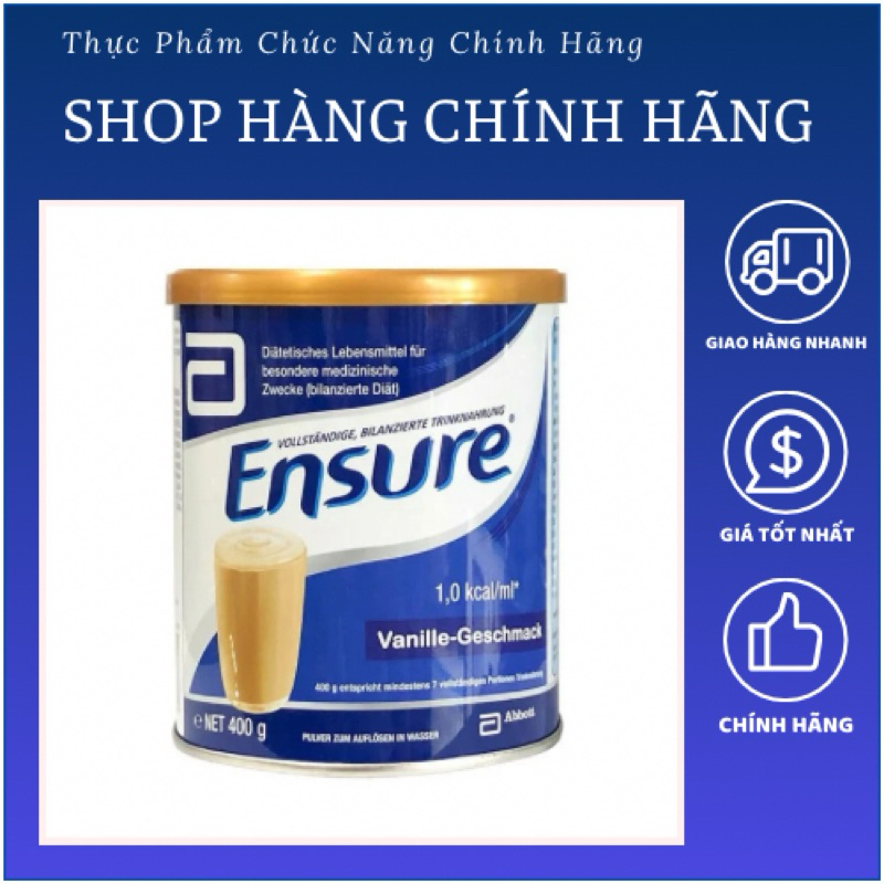 Sữa bột Ensure Đức hương Vanille-Geschmack hộp 400g