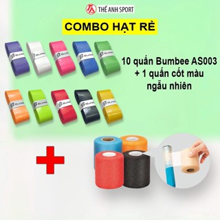 Combo 10 quấn cán BUMBEE AS003 + 1 quấn cốt vợt màu ngẫu nhiên