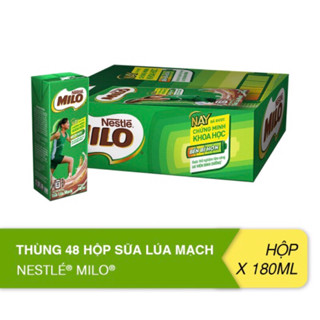 Thùng 48 hộp sữa lúa mạch Nestle Milo 180ml
