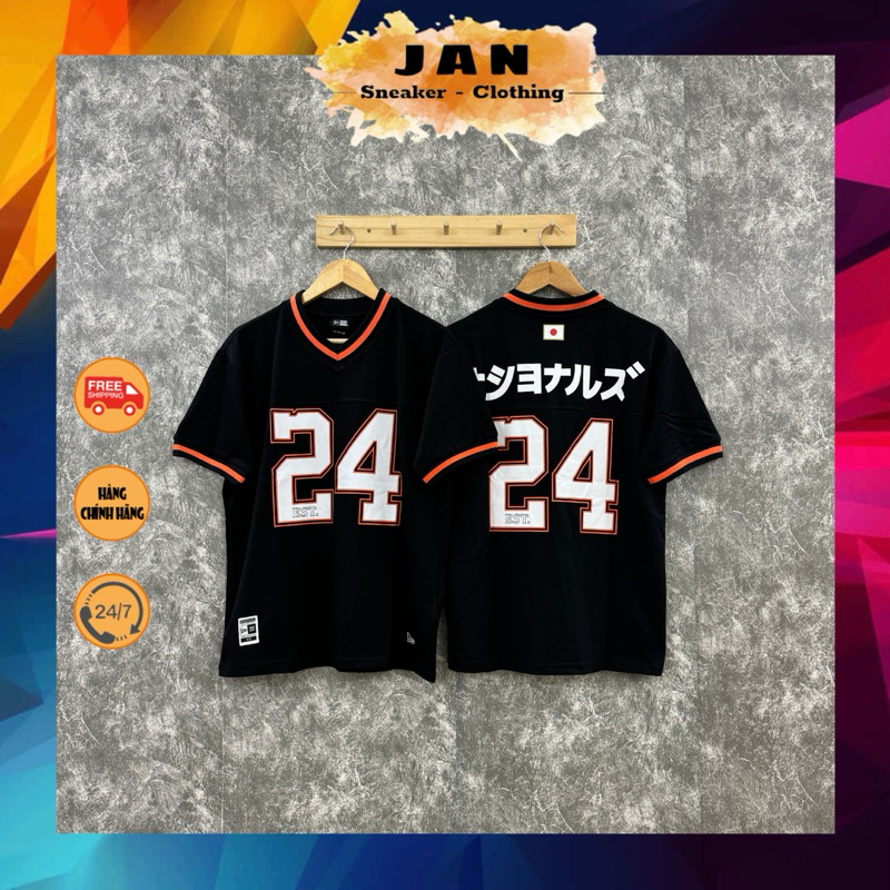 Áo Thun NEW ERA Jersey 24 Đen Auth | Jan Shop