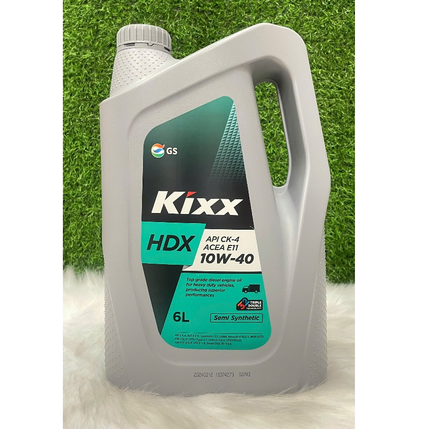 Dầu động cơ cao cấp Kixx HDX CK-4 10W40 (6 Lít)