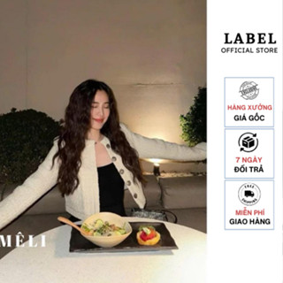 Áo dạ tweed dáng crotop đính cúc đá, áo khoác ngoài sang chảnh hai màu D01