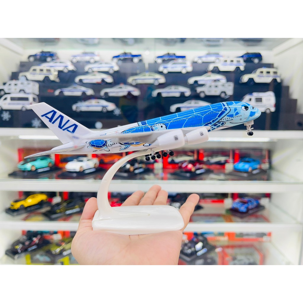 Mô hình máy bay Nhật Bản ANA Airlines Airbus A380 blue kích thước 20cm MB20086