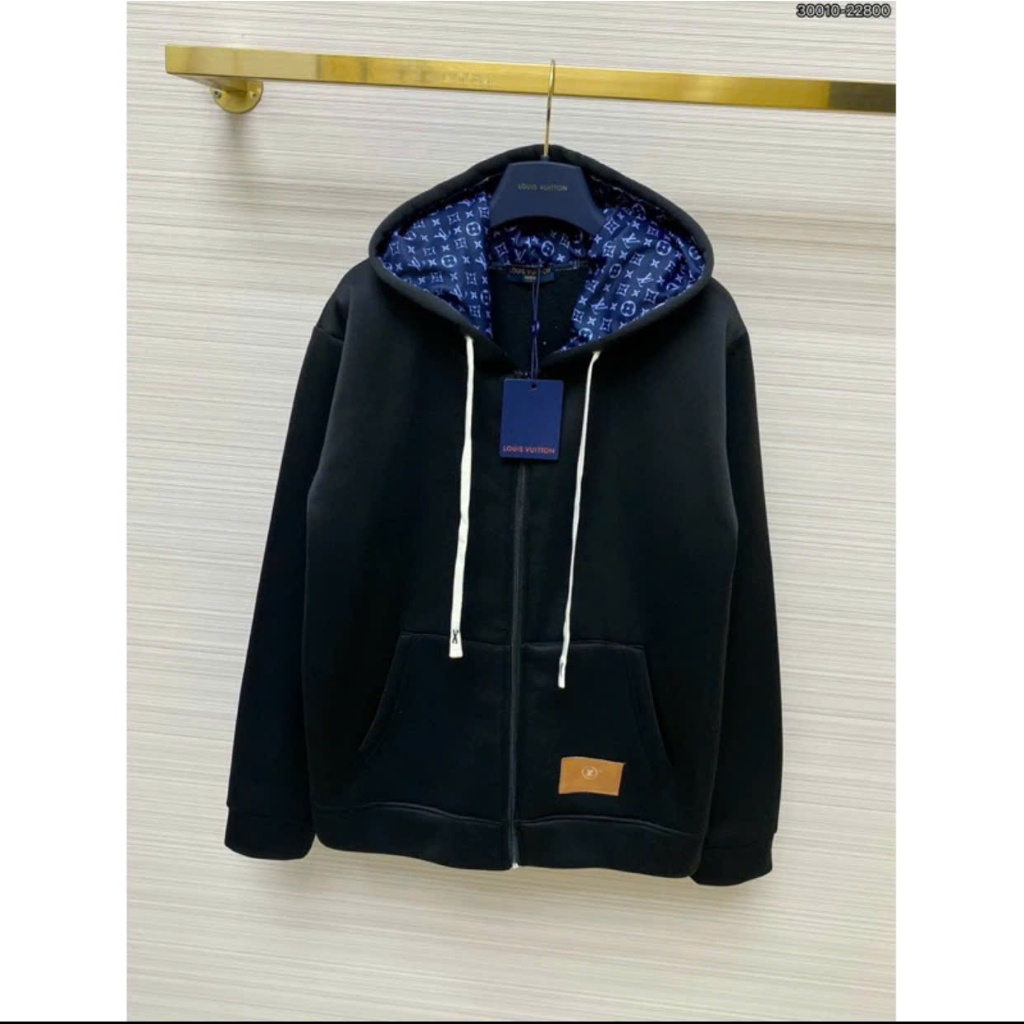 Áo Khoác Zip LV Xanh Dày Dặn Dễ Phối Đồ- Áo Khoác Zip Nam Nữ LV Xanh Phong Cách Boy Phố Mẫu Mới Nhất 2024
