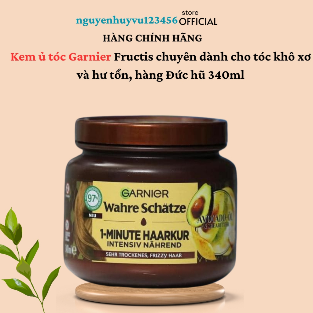 Ủ tóc siêu mượt Garnier 340ml - Hàng Đức