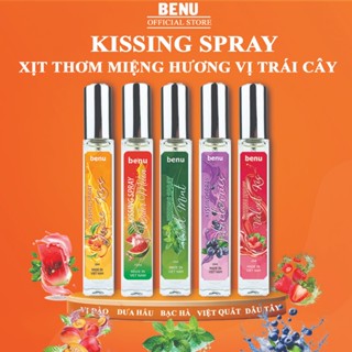 Xịt Thơm Miệng Kissing Spray BENU Sịt Thơm Miệng Hương Trái Cây Ngọt Ngào Hương Bạc Hà The Mát 10ml