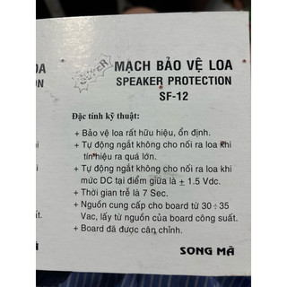 Mạch bảo vệ loa