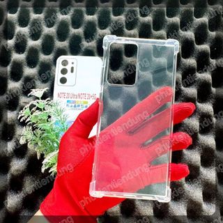 Ốp Lưng Samsung Note 20 Ultra Dẻo Trong Suốt Chống Va Đập Có Gù Bảo Vệ 4 Gốc Silicon Cao Cấp