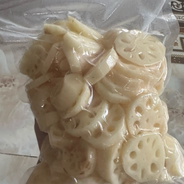 Củ Sen Tươi Cắt Lát 1kg-Hàng Tươi Không Cấp Đông(Hoả Tốc TPHCM)