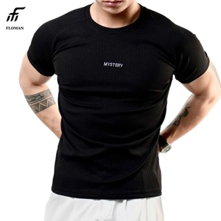 Áo Thun Nam body cổ tròn Bassic FLO Ver.3 Mystery Raplag Thun Gân Đũa Lạnh Mặc Mát