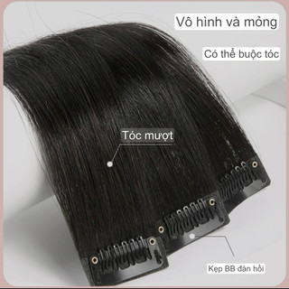 set tóc người thật kẹp phím mini tự nối tại nhà nhẹ như nối tóc lông vũ tự nối tại nhà làm dầy cả đầu