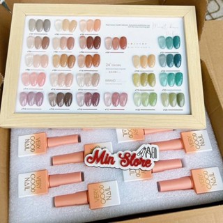 Sét sơn thạch 24 màu verygood tông nude xanh