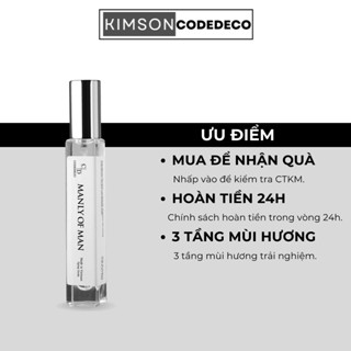 Tinh dầu nước hoa CODEDECO Manly Of Man 10ml, Nam Tính, Lịch Lãm, Bí Ẩn