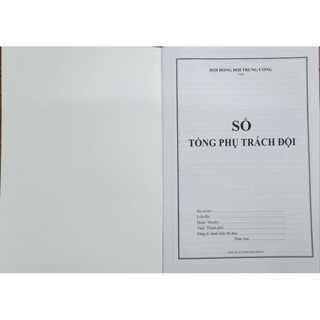 Combo 10 cuốn Sổ Tổng Phụ trách Đội