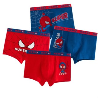 (VẢI MỀM) SET 4 Quần Lót Bé Trai bằng cotton cho bé trai quần chip bé trai người nhện đẹp mắt