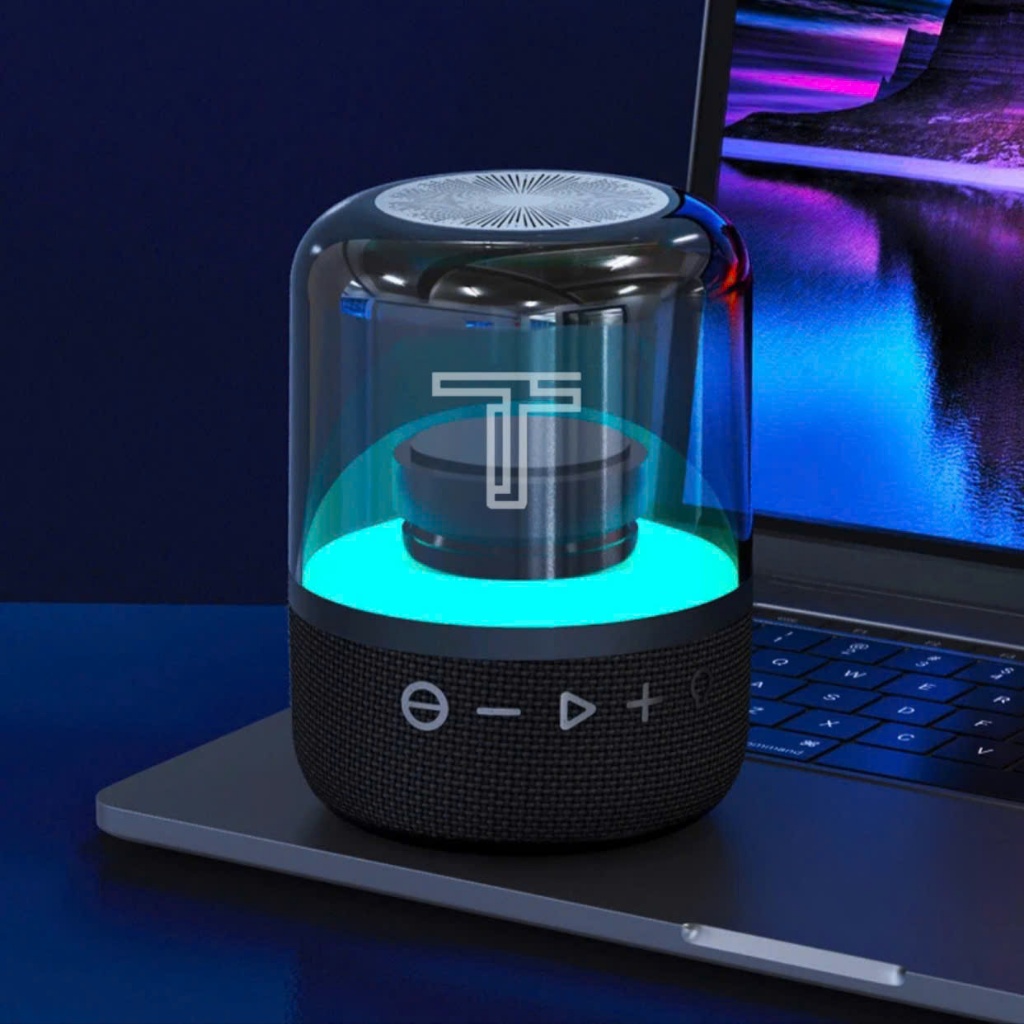 Loa Bluetooth Không Dây Di Động Thiết Kế Thời Trang Mới Nhất Loa Ghép Đôi Âm thanh Nổi Chân Thực 8W Với Đèn Led