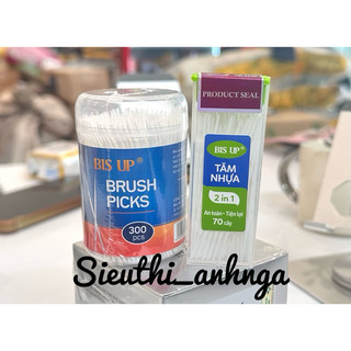 Tăm Chỉ Nha Khoa Big Up 2 Đầu Đa Năng 70 Cây - 300 Cây An Toàn Tiện Lợi