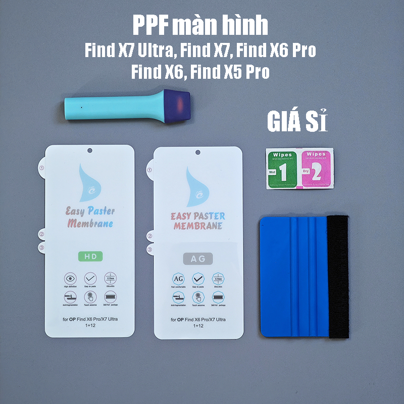 Giá sỉ - PPF full màn hình Oppo Find X6 Pro, Find X7 Ultra, Find X7, Find X5 Pro, Find X6