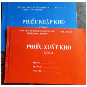 Phiếu nhập kho A5 - xuất kho A5 2 liên 60 tờ -100 tờ
