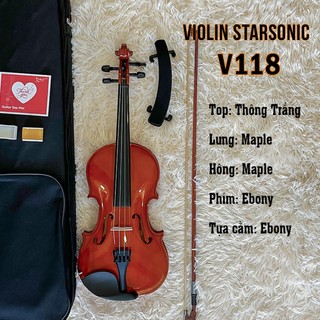(Chính hãng Full Box 100%) Đàn Violin Sao Mai cho người mới tập chơi STARSONIC V118