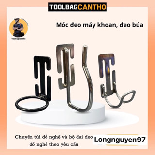 Móc đeo máy khoan/ móc búa Made in Việt Nam (mạ crom màu bạc)