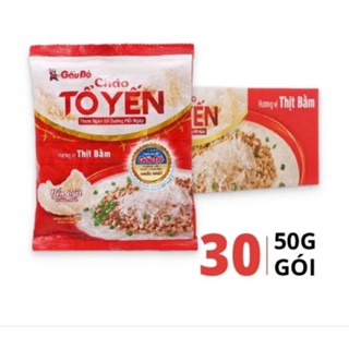 [THÙNG 30 GÓI] CHÁO TỔ YẾN THỊT BẰM _ Cháo GẤU ĐỎ