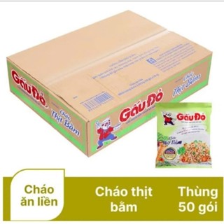 [THÙNG 50 GÓI] CHÁO GẤU ĐỎ THỊT BẰM