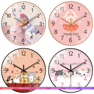 Đồng Hồ Tròn Treo Tường Cho Bé Melli, Đồng Hồ Cute, Trang Trí Phòng Ngủ, Decor Phòng Học