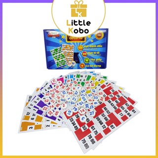 [Sato] Cờ Lô Tô Nhựa Melamine Cao Cấp 2 Mặt Số Loại Xịn Cờ Loto Giải Trí Đồ Chơi Ngày Tết Sato063