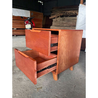 Tủ đầu giường gỗ tự nhiên -Táp đầu giường 2 ngăn kéo
