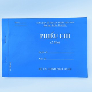 1 quyển phiếu thu chi A5 2 liên 60 tờ -100 tờ