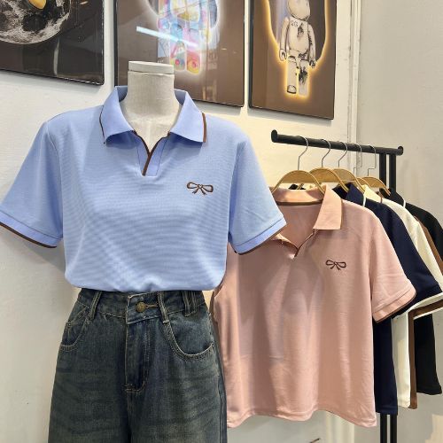 P5 áo PoLo cổ chữ V   nhiều mầu dễ mặc dễ phối đồ phong cách lịch sự đơn giản Mẫu   CỔ V | BigBuy360 - bigbuy360.vn