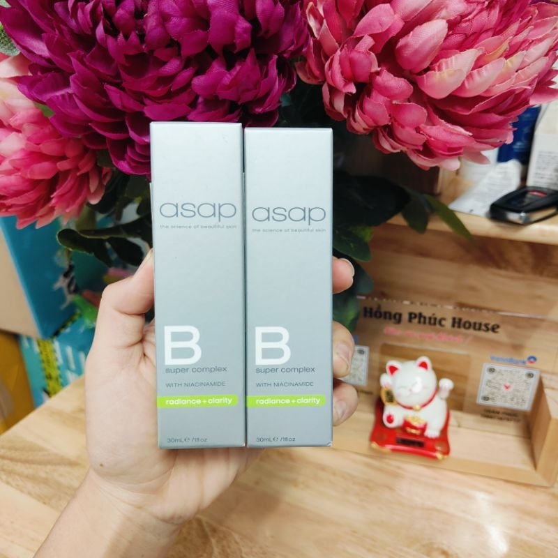 [Hàng công ty]TINH CHẤT CẢI THIỆN NẾP NHĂN, SẮC TỐ VÀ LỖ CHÂN LÔNG ASAP B SUPER COMPLEX WITH NIACINA