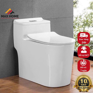 [ Giao Hoả Tốc 2H] Bồn cầu một khối, Bệt vệ sinh liền khối cao cấp Max Home