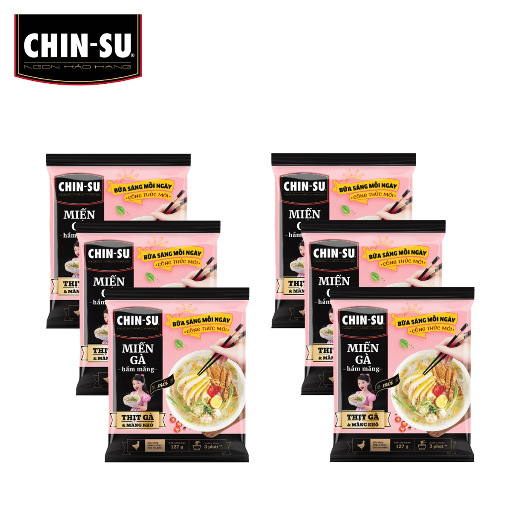 COMBO 6 GÓI MIẾN GÀ HẦM MĂNG CHINSU