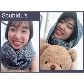 Khăn len ống (denim blue cowl)