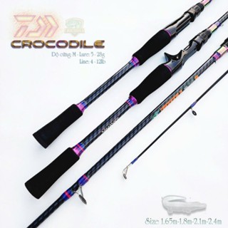 Cần câu máy crocodile - Cần lure máy đứng và ngang độ cứng M ( KHÔNG KÈM MÁY )