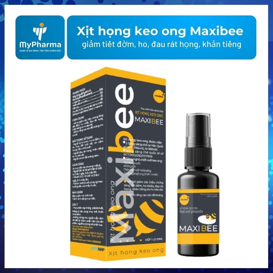 Xịt họng keo ong Maxibee (CHÍNH HÃNG) 20ml