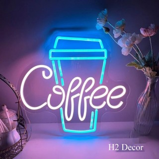 Đèn Led Neon Decor Trang Trí Quán Cà Phê Siêu Đẹp