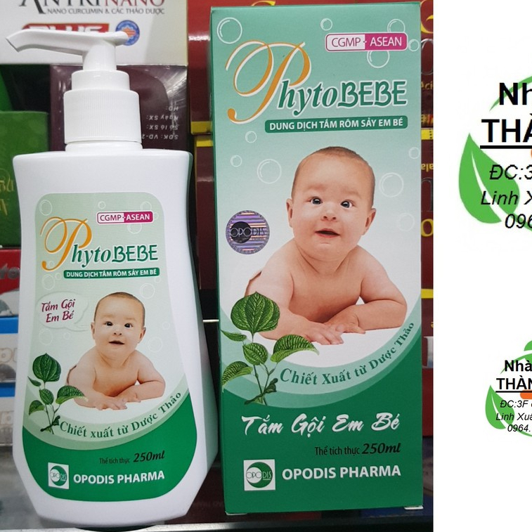 PHYTOBEBE sữa tắm rôm sảy