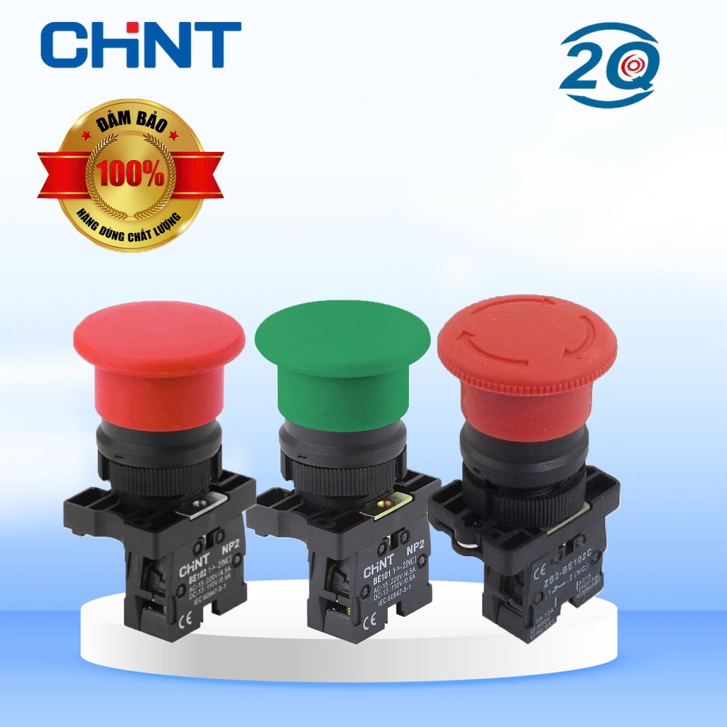 Phụ kiện tủ điện/công tắc nút nhấn/nút nhấn khẩn/nút nhấn dù-chinT NP2-ES542/EC31/EC42