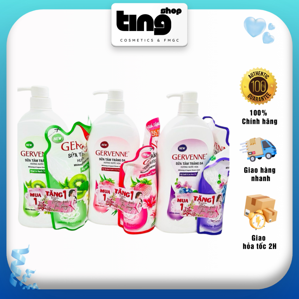 Sữa tắm Gervenne 900g Hàng Chuẩn