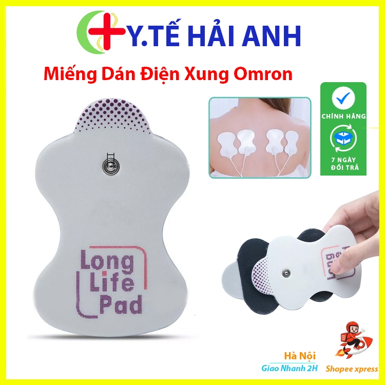 2 cặp Miếng Dán Điện Cực Máy Massage Xung Điện Omron