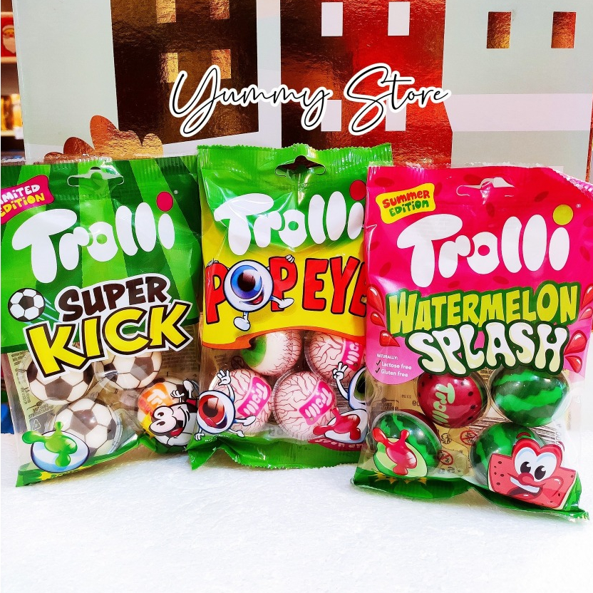 (Gói 4 Viên) Kẹo Dẻo Con Mắt Pop Eye & Planet Trolli