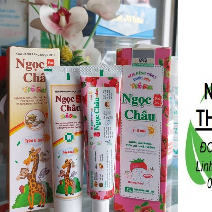 kem đánh răng trẻ em ngọc châu