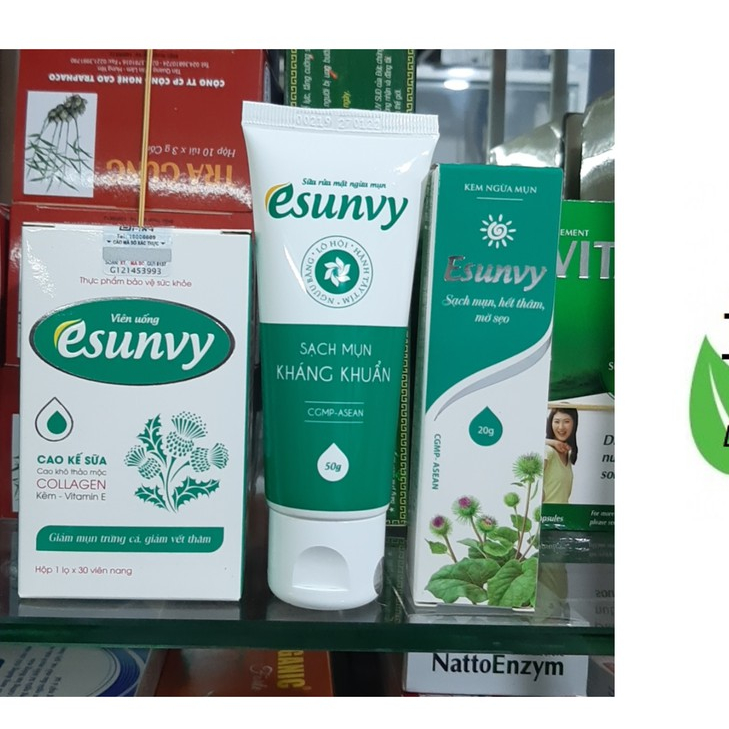 combo bộ sản phẩm mụn Esunvy