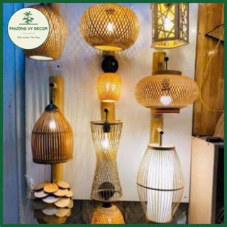  Chao đèn mây tre thả trần nhiều mẫu giá rẻ tận xưởng 