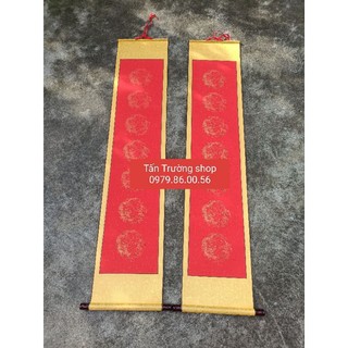 Giấy biểu lụa viết thư pháp #180k/cặp câu đối 35×170