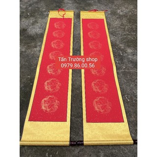 Giấy biểu lụa viết thư pháp #180k/cặp câu đối 35×170